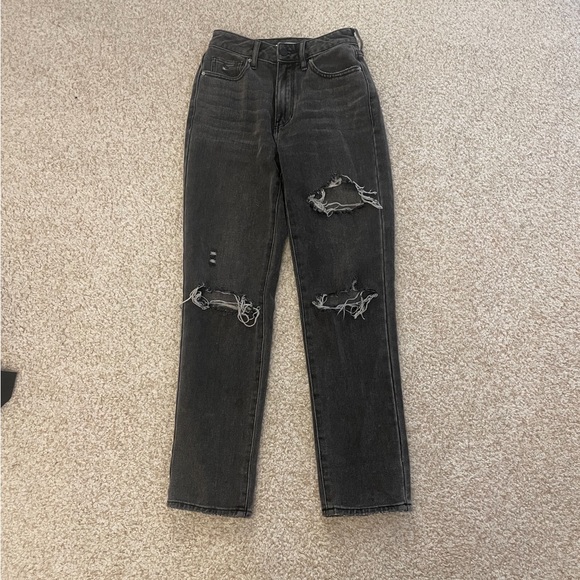 Pacsun Grey Ripped Mom Jeans - Picture 2 of 4